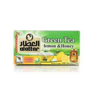 شاي العطار الأخضر بالليمون.