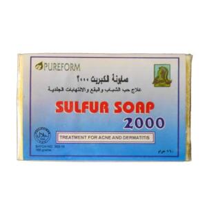 بيورفورم صابونة الكبريت 2000 للجسم , 160 غم
