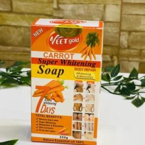 صابونة فيت جولد بالجزر لتبييض البشرة Veet Gold Carrot Super Whitening Soap