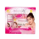 مجموعة تفتيح البشرة(صابون جلوتا+تونر+كريم+جل واقي