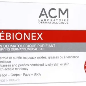ACM Sébionex Purifying Dermatological Bar – صابونة تنقية البشرة الدهنية والمعرضة لحب الشباب